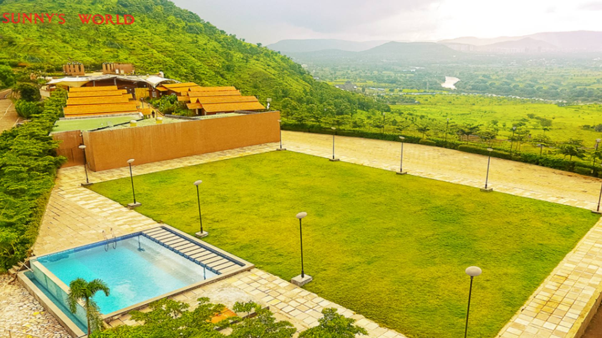 The Emerald - Hill Top Lawn With Infinity Pool at Sunny's World Pune (1)